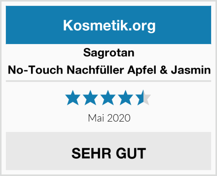 Sagrotan No-Touch Nachfüller Apfel & Jasmin Test