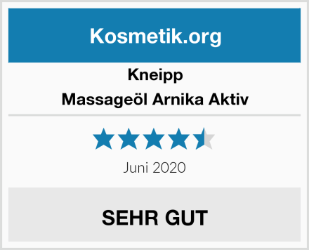 Kneipp Massageöl Arnika Aktiv Test