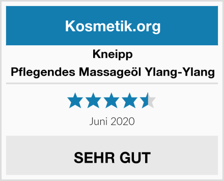 Kneipp Pflegendes Massageöl Ylang-Ylang Test