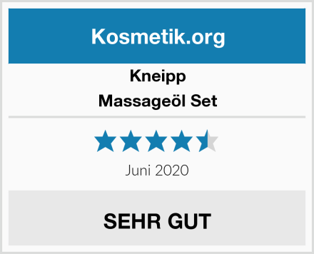 Kneipp Massageöl Set Test