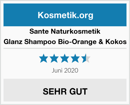 SANTE Naturkosmetik Glanz Shampoo Bio-Orange & Kokos Test