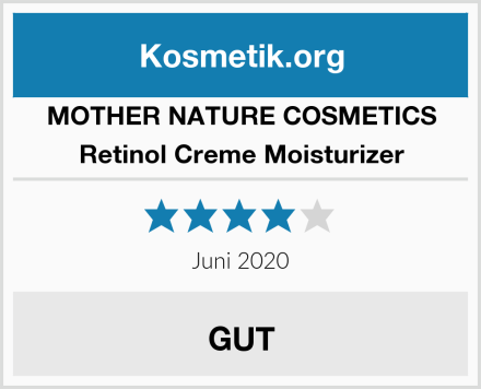 MOTHER NATURE COSMETICS Retinol Creme Moisturizer Test