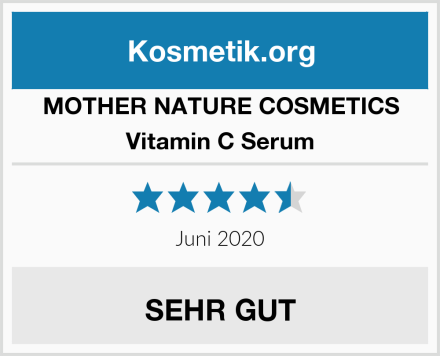 MOTHER NATURE COSMETICS Vitamin C Serum Test