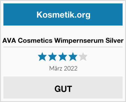  AVA Cosmetics Wimpernserum Silver Test