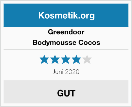 Greendoor Bodymousse Cocos Test