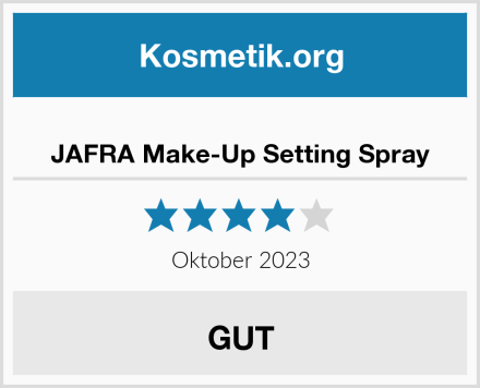  JAFRA Make-Up Setting Spray Test
