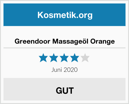  Greendoor Massageöl Orange Test