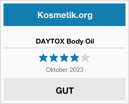  DAYTOX Body Oil Test