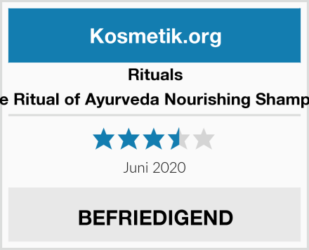 RITUALS The Ritual of Ayurveda Nourishing Shampoo Test