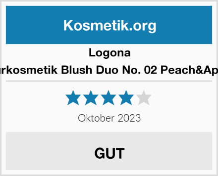 Logona Naturkosmetik Blush Duo No. 02 Peach&Apricot Test