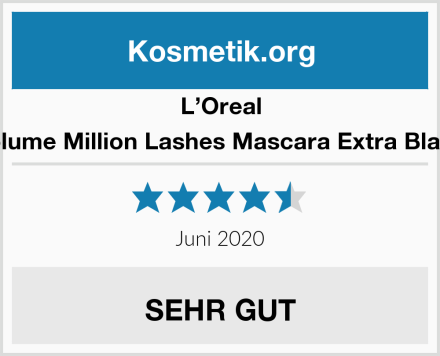 L’Oreal Volume Million Lashes Mascara Extra Black Test