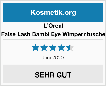 L’Oreal False Lash Bambi Eye Wimperntusche Test