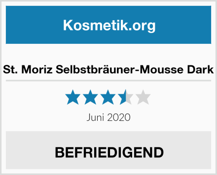  St. Moriz Selbstbräuner-Mousse Dark Test