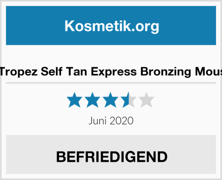  St.Tropez Self Tan Express Bronzing Mousse Test