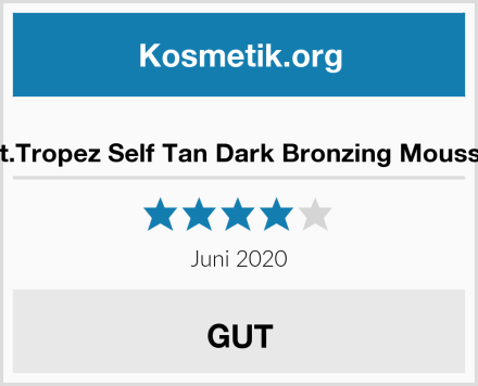  St.Tropez Self Tan Dark Bronzing Mousse Test