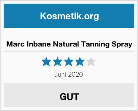  Marc Inbane Natural Tanning Spray Test