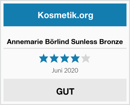  Annemarie Börlind Sunless Bronze Test