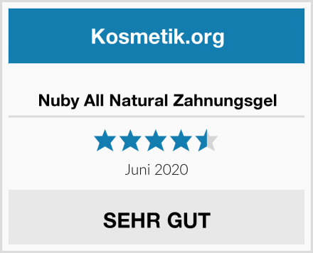  Nuby All Natural Zahnungsgel Test