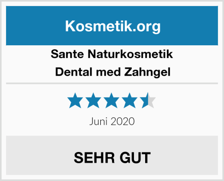 SANTE Naturkosmetik Dental med Zahngel Test