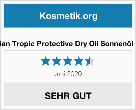  Hawaiian Tropic Protective Dry Oil Sonnenöl LSF 15 Test