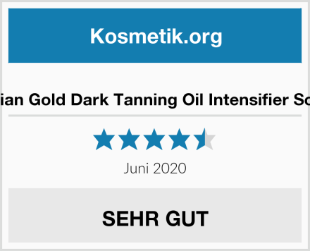  Australian Gold Dark Tanning Oil Intensifier Sonnenöl Test