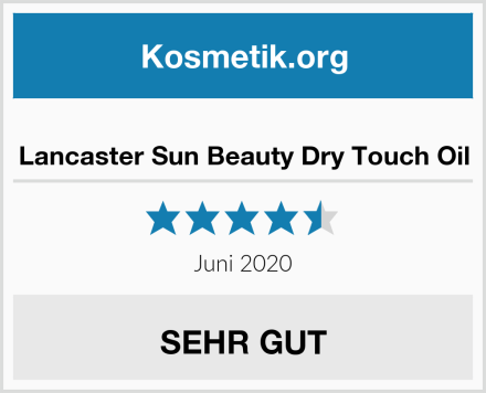  Lancaster Sun Beauty Dry Touch Oil Test