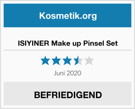  ISIYINER Make up Pinsel Set Test