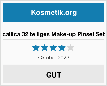  callica 32 teiliges Make-up Pinsel Set Test