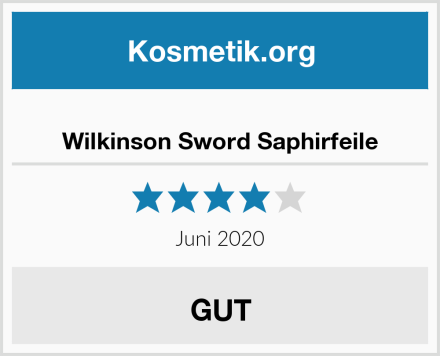  Wilkinson Sword Saphirfeile Test
