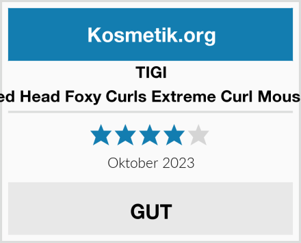 TIGI Bed Head Foxy Curls Extreme Curl Mousse Test