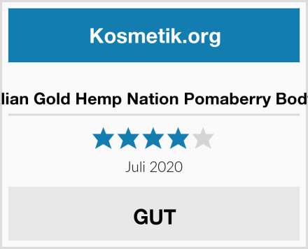  Australian Gold Hemp Nation Pomaberry Bodylotion Test
