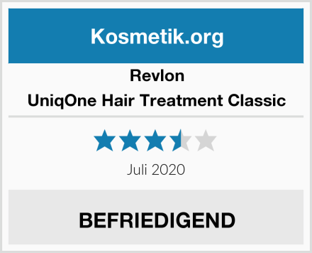 Revlon UniqOne Hair Treatment Classic Test