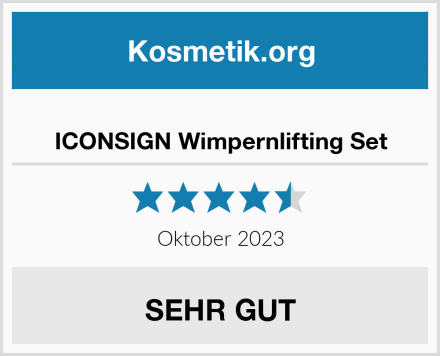  ICONSIGN Wimpernlifting Set Test