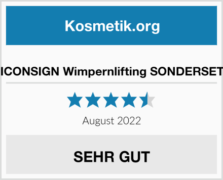  ICONSIGN Wimpernlifting SONDERSET Test