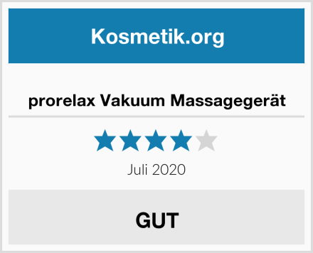  prorelax Vakuum Massagegerät Test