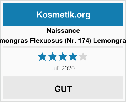 Naissance Lemongras Flexuosus (Nr. 174) Lemongrasöl Test