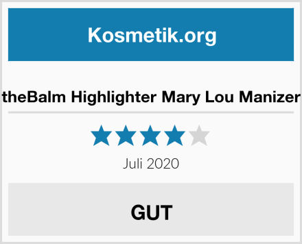  theBalm Highlighter Mary Lou Manizer Test
