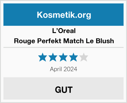 L’Oreal Rouge Perfekt Match Le Blush Test