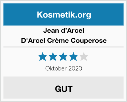Jean d’Arcel D'Arcel Crème Couperose Test