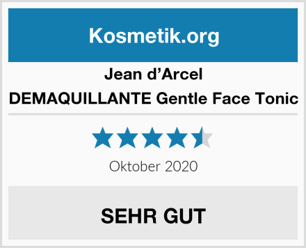 Jean d’Arcel DEMAQUILLANTE Gentle Face Tonic Test