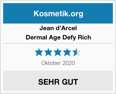 Jean d’Arcel Dermal Age Defy Rich Test