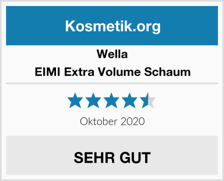 Wella EIMI Extra Volume Schaum Test