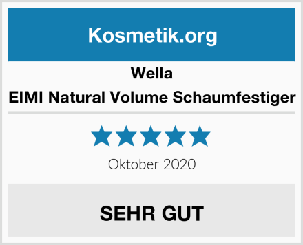 Wella EIMI Natural Volume Schaumfestiger Test
