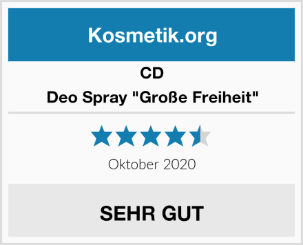 CD Deo Spray "Große Freiheit" Test