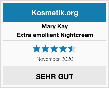 Mary Kay Extra emollient Nightcream Test