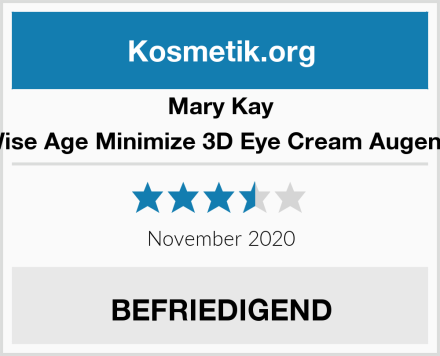 Mary Kay TimeWise Age Minimize 3D Eye Cream Augencreme Test