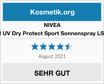 NIVEA SUN UV Dry Protect Sport Sonnenspray LSF 50 Test