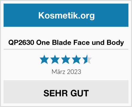  QP2630 One Blade Face und Body Test