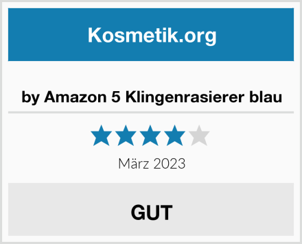  by Amazon 5 Klingenrasierer blau Test