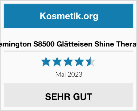  Remington S8500 Glätteisen Shine Therapy Test